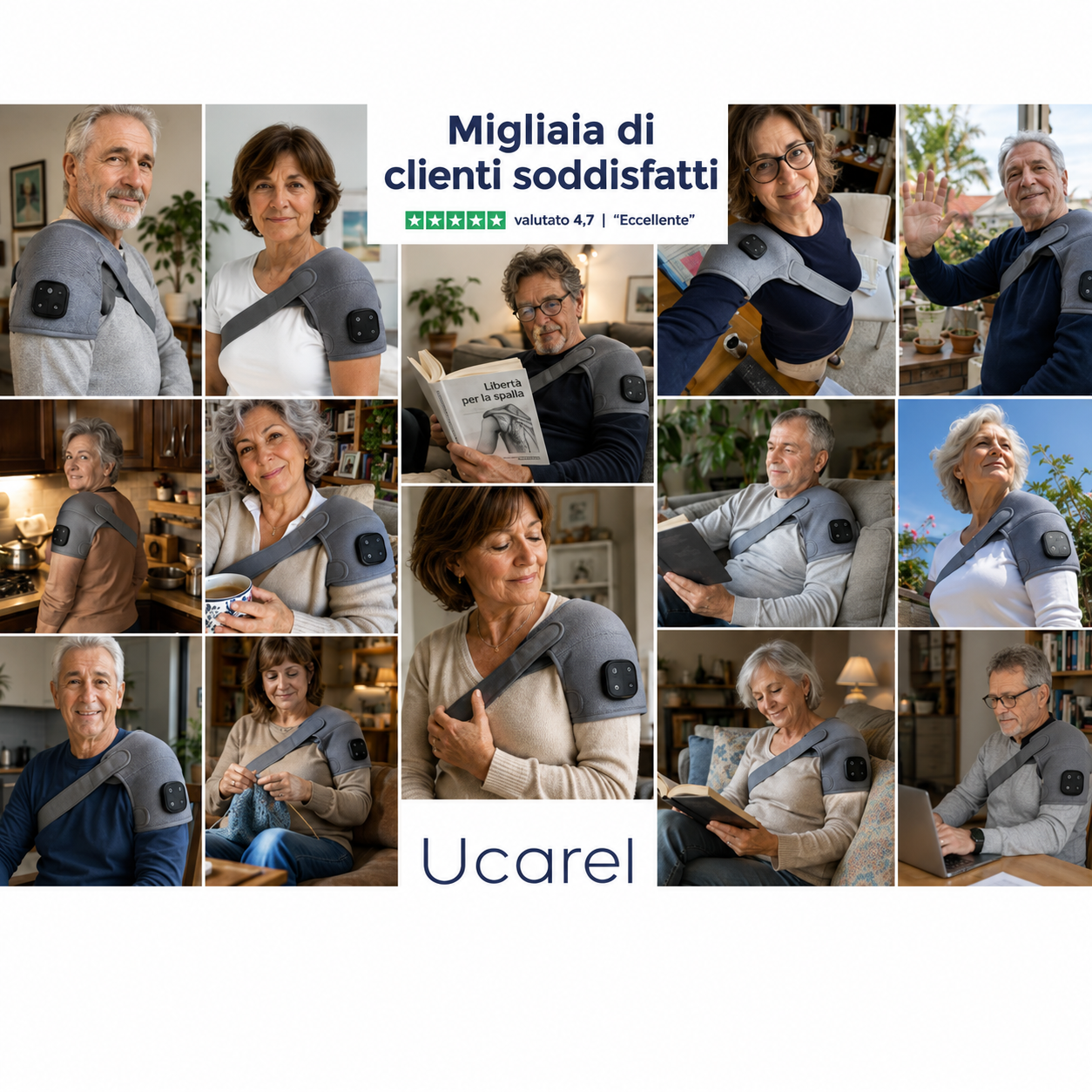 UCAREL™ Relevo Pro — Massaggiatore Spalla 3-in-1 con Tecnologia OrtoCalor™