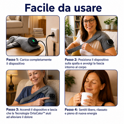 UCAREL™ Relevo Pro — Massaggiatore Spalla 3-in-1 con Tecnologia OrtoCalor™