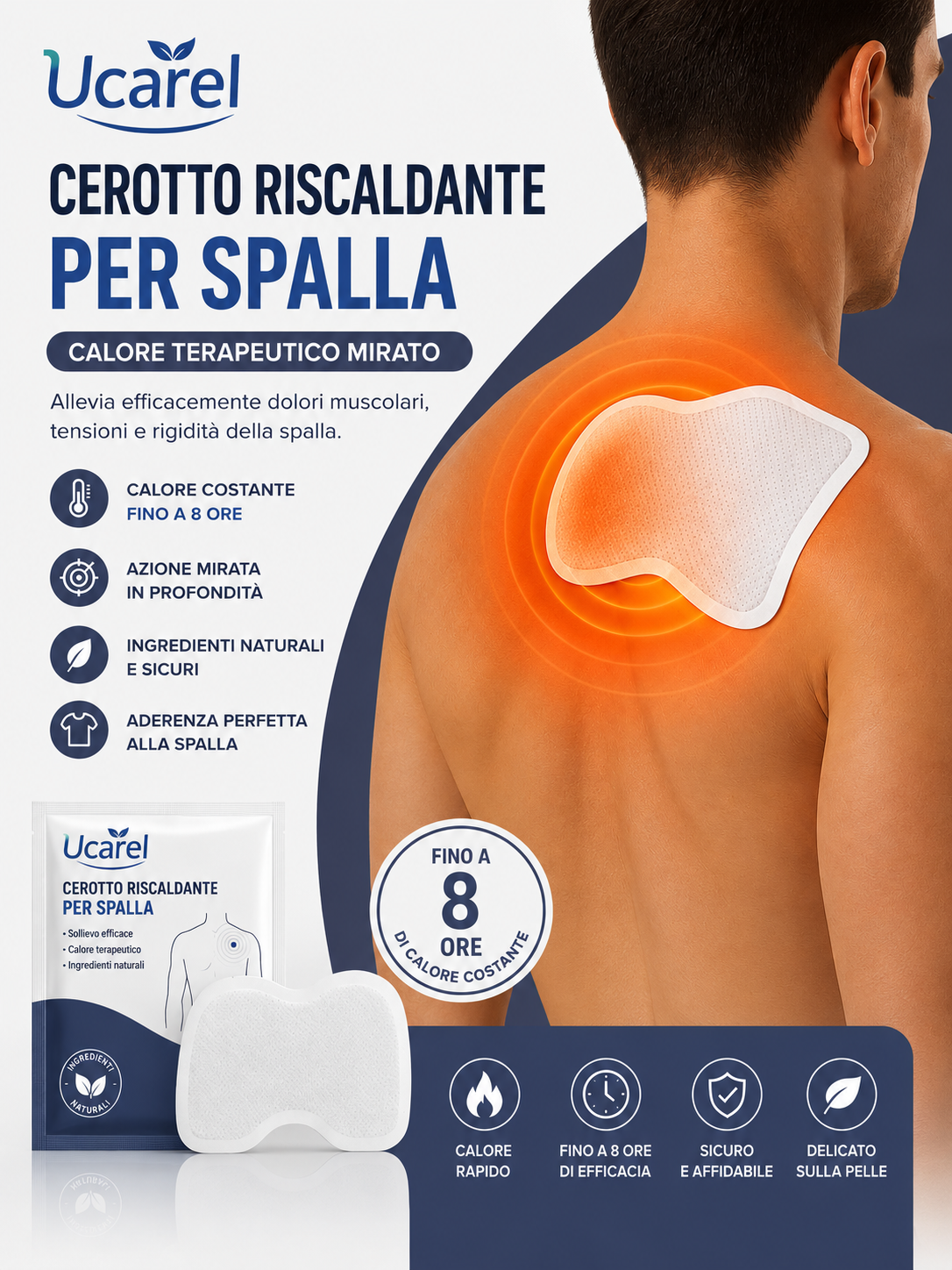 Cerotto riscaldante per spalla Ucarel